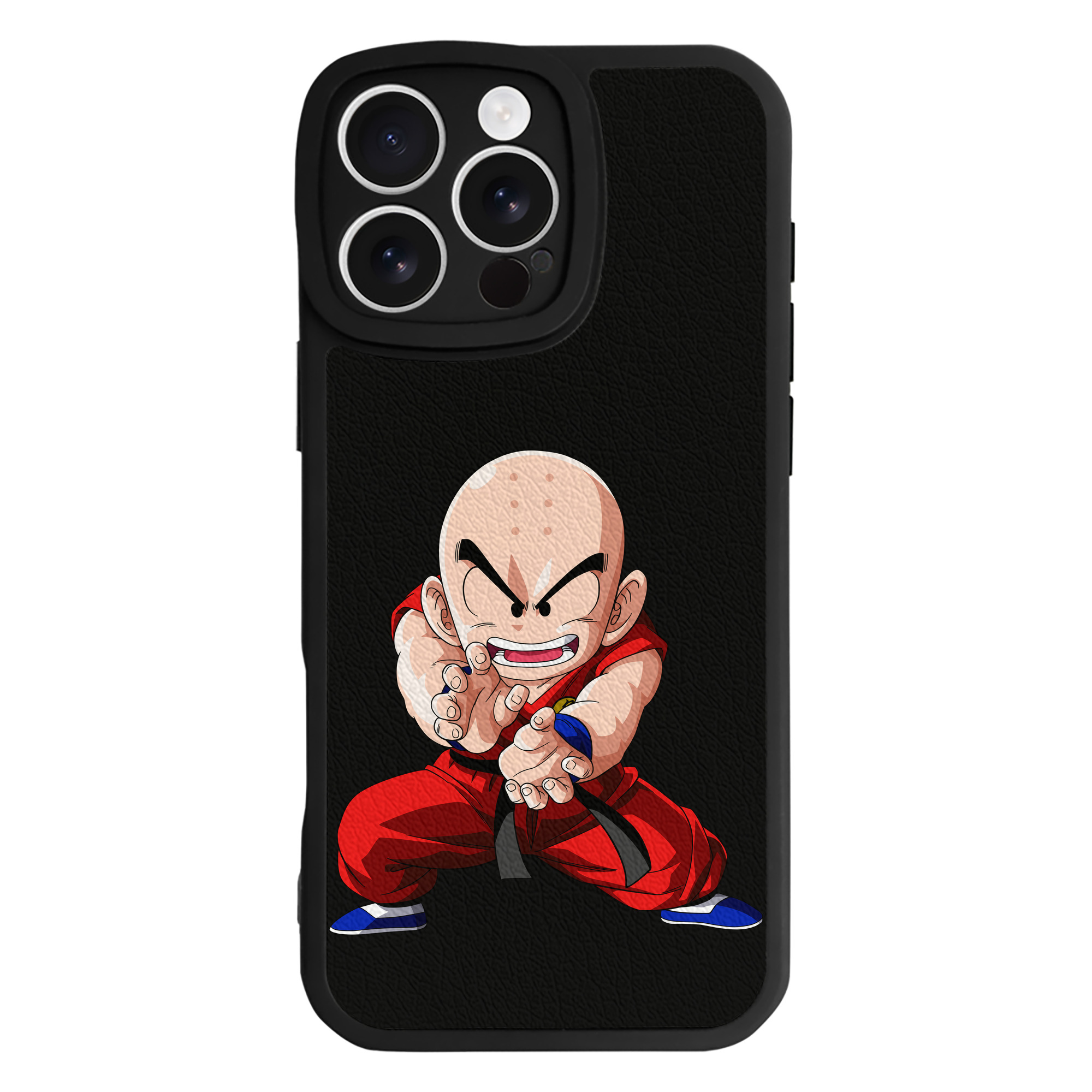 （画像用） ドラゴンボール クリリン DRAGON BALL krillin 【iPhone 16シリーズ対応】シリコンスマホケース（レザー調） 材質：シリコン